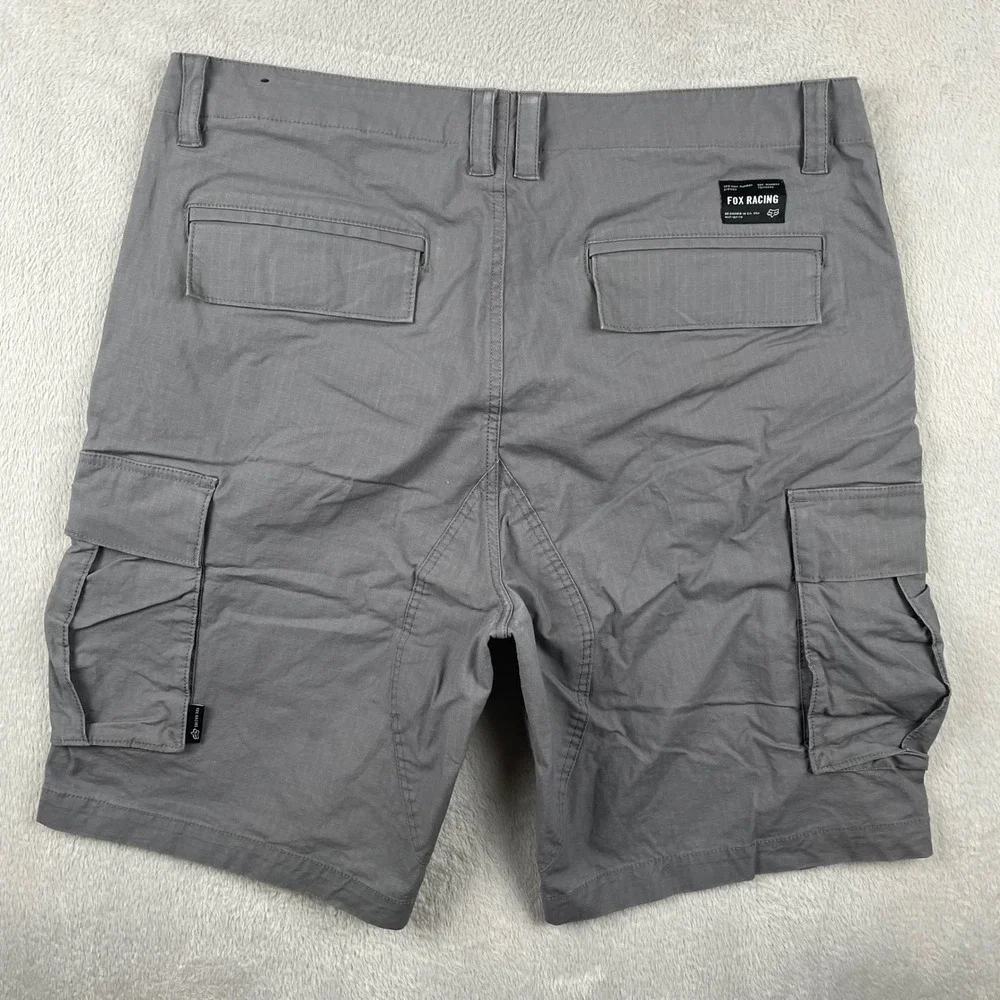 Fox Racing Slambozo 2.0 Cargo Shorts Mens 36 Gray Ripstop Stretch Outdoors 10